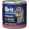 Консервы с мясом кролика и брусникой BRIT Premium by Nature для стерилизованных кошек 5051328