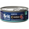 Консервы с мясом ягнёнка BRIT Premium by Nature для кошек с чувствительным пищеварением 5051298