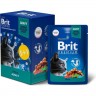 Пауч 5+1 утка в соусе BRIT Premium для взрослых кошек 5055142